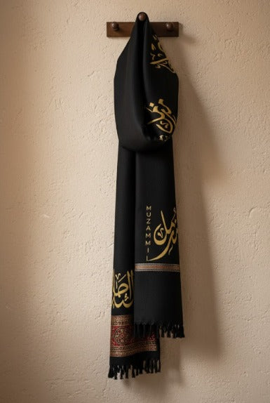 Custom Name Winter Shawls|Black 8